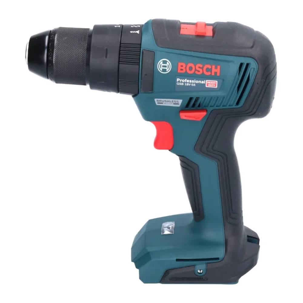 Bosch GSB 18V-55 Professional akumulatorowa wiertarko-wkrętarka udarowa 18 V 55 Nm bezszczotkowa + 1x akumulator ProCORE 5...