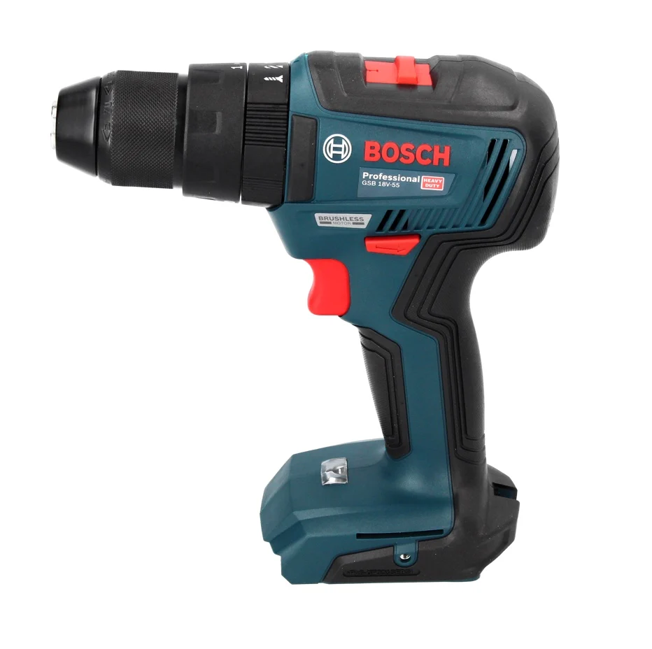 Bosch GSB 18V-55 Professional akumulatorowa wiertarko-wkrętarka udarowa 18 V 55 Nm bezszczotkowa ( 06019H5302 ) Solo - bez...
