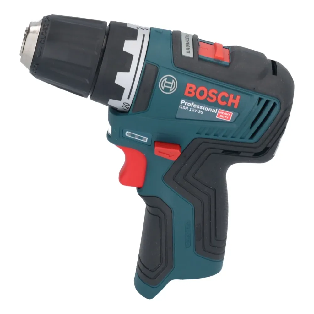Bosch GSR 12V-35 Profesjonalna akumulatorowa wiertarko-wkrętarka 12 V 35 Nm bezszczotkowa + 1x akumulator 3,0 Ah + ładowar...