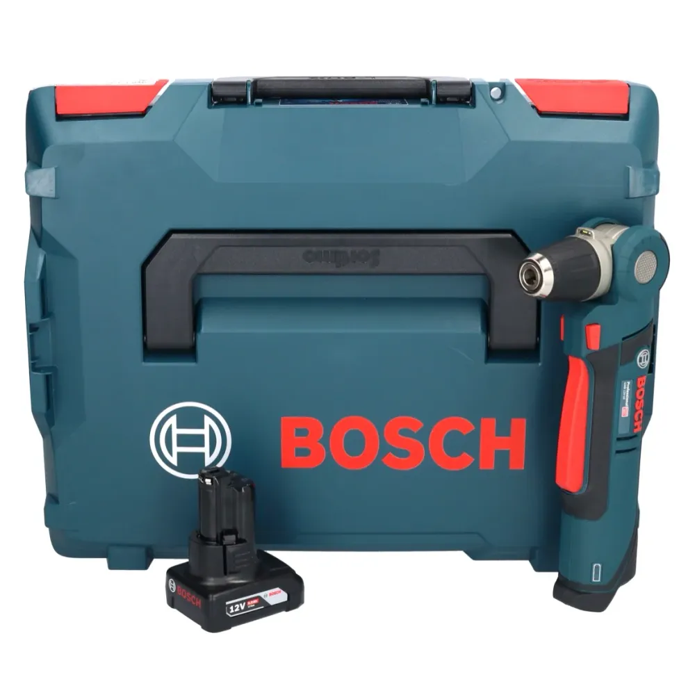 Bosch Professional GWB 12V-10 akumulatorowa wiertarko-wkrętarka kątowa 12 V + 1x akumulator 6,0 Ah + L-Boxx - bez ładowarki