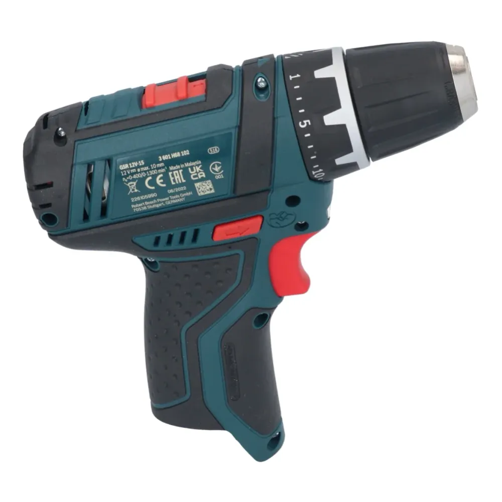 Wiertarko-wkrętarka akumulatorowa Bosch GSR 12V-15 Professional 12 V 30 Nm + L-Boxx ( 060186810D ) - bez akumulatora, bez...