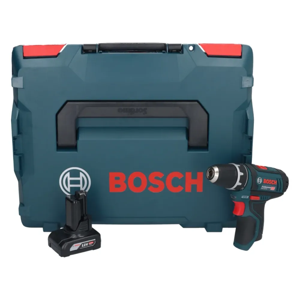 Wiertarko-wkrętarka akumulatorowa Bosch GSR 12V-15 Professional 12 V 30 Nm + 1x akumulator 6,0 Ah + walizka L-Boxx - bez ł...