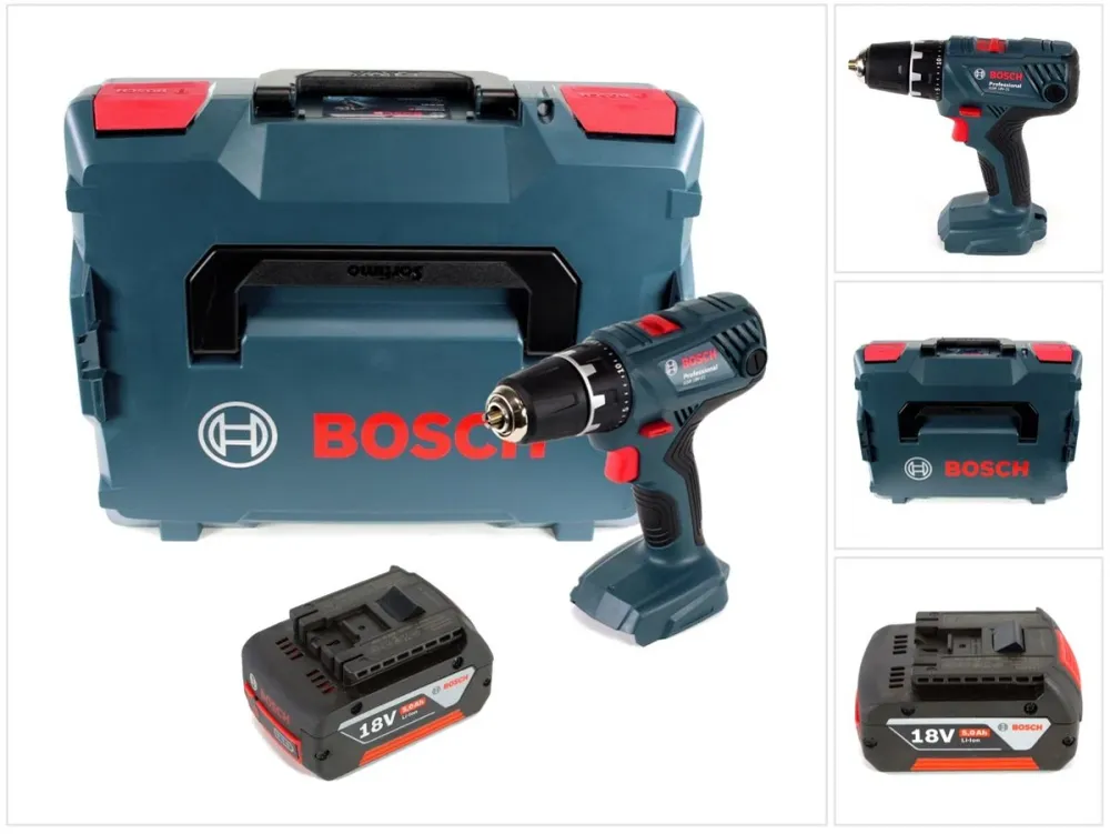 Wiertarko-wkrętarka akumulatorowa Bosch Professional GSR 18V-21 18V 55Nm + 1x akumulator 5.0Ah + L-Boxx - bez ładowarki