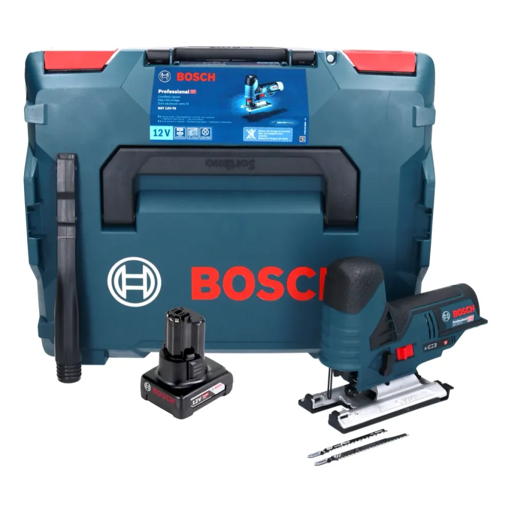 Wyrzynarka akumulatorowa Bosch GST 12V-70 Professional 12 V + 1x akumulator 6,0 Ah + L-Boxx - bez ładowarki Bosch Professi...