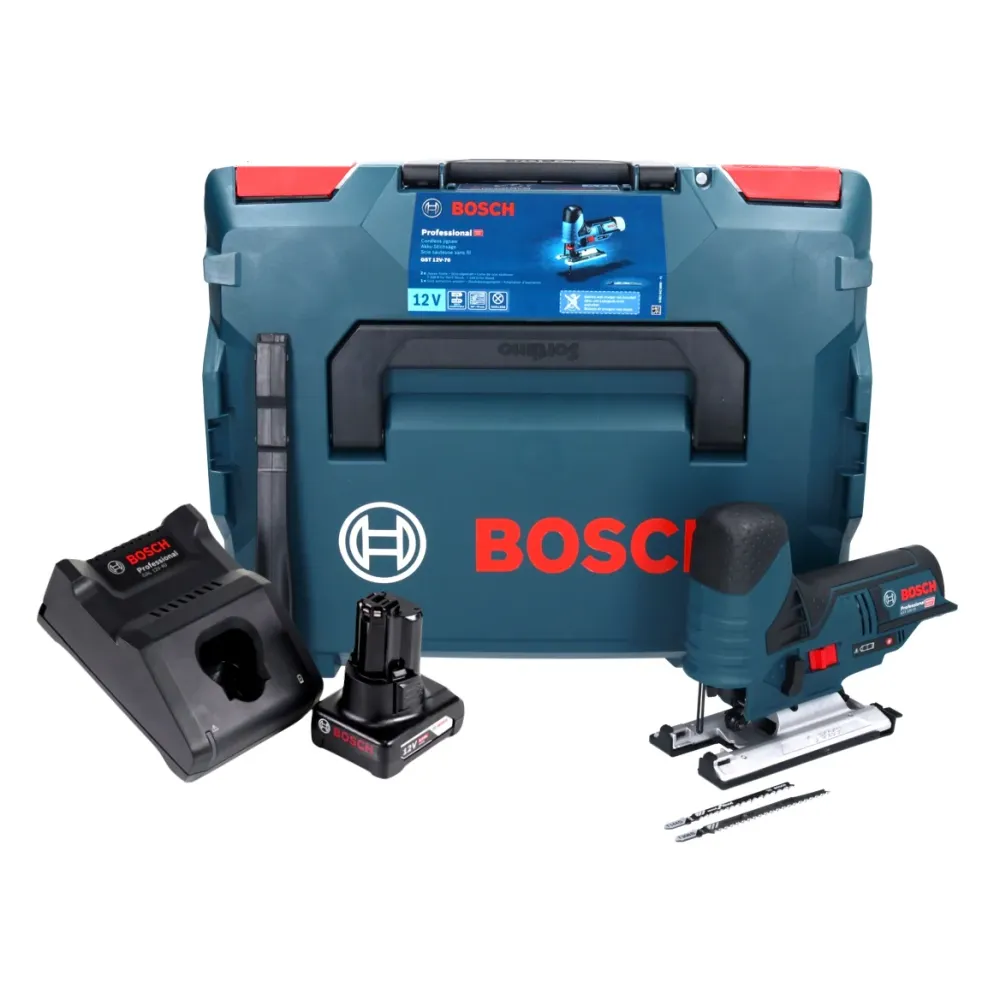 Wyrzynarka akumulatorowa Bosch GST 12V-70 Professional 12 V + 1x akumulator 6,0 Ah + ładowarka + L-Boxx Bosch Professional