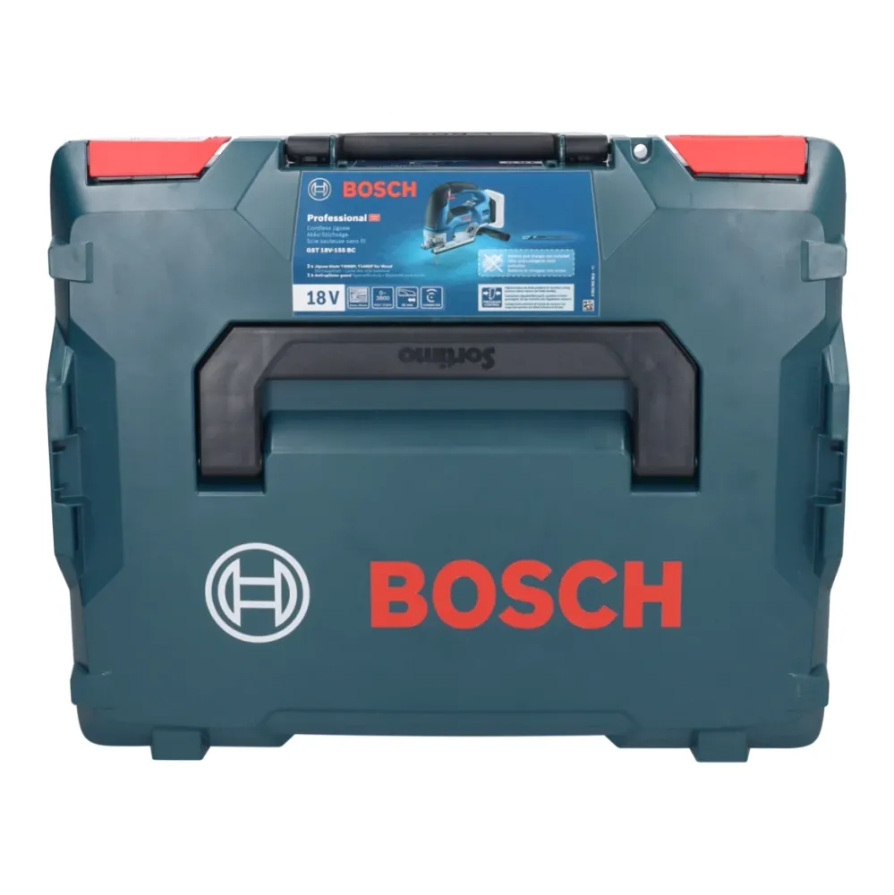 Wyrzynarka akumulatorowa Bosch GST 18V-155 BC 18 V 155 mm ( 06015B1000 ) bezszczotkowa + L-Boxx - bez akumulatora, bez ład...