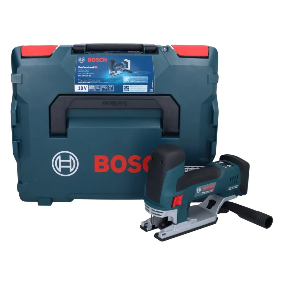 Wyrzynarka akumulatorowa Bosch GST 18V-155 SC Professional 18 V ( 06015B0000 ) + L-Boxx - bez akumulatora. bez ładowarki B...