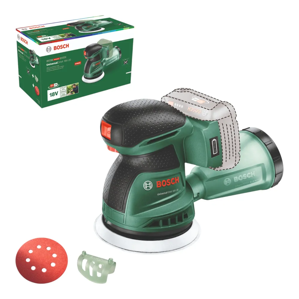 Bosch UniversalOrbit 18V-20 akumulatorowa szlifierka oscylacyjna 18 V 125 mm ( 06033E4100 ) Solo - bez akumulatora, bez ła...