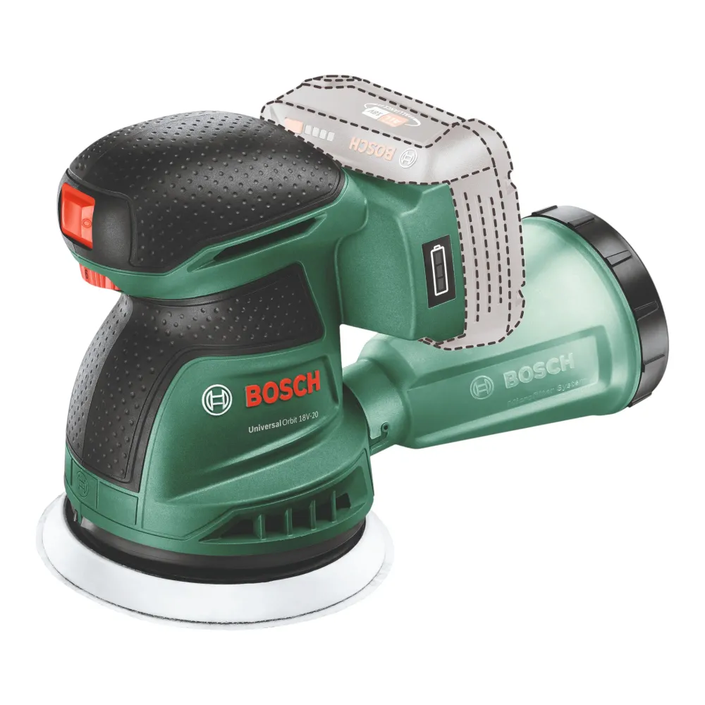 Bosch UniversalOrbit 18V-20 akumulatorowa szlifierka oscylacyjna 18 V 125 mm ( 06033E4100 ) Solo - bez akumulatora, bez ła...