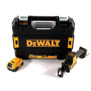 Akumulatorowa pilarka szablasta DeWalt DCS 369 NT 18 V + 1x akumulator 4,0 Ah + walizka TSTAK - bez ładowarki