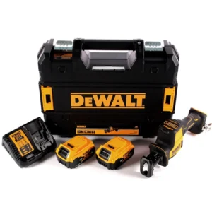 Akumulatorowa pilarka szablasta DeWalt DCS 369 M2 18 V + 2x akumulator 4,0 Ah + ładowarka + TSTAK