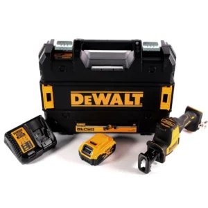 Akumulatorowa pilarka szablasta DeWalt DCS 369 P1 18 V + 1x akumulator 5,0 Ah + ładowarka + TSTAK