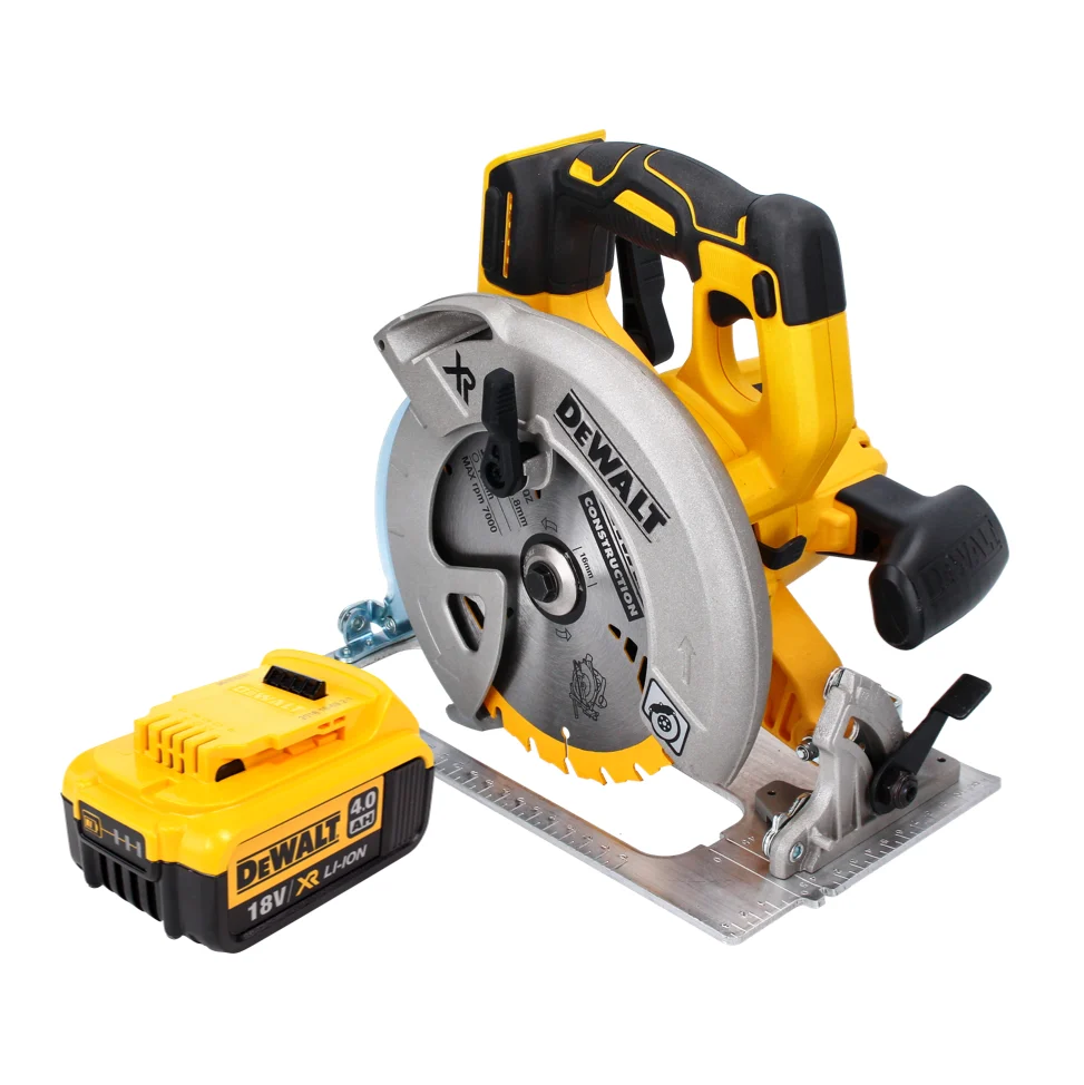 Akumulatorowa pilarka tarczowa DeWalt DCS 570 18 V 184 mm bezszczotkowa + 1x akumulator 4,0 Ah - bez ładowarki