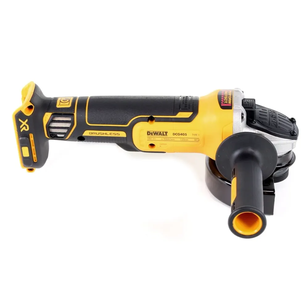 Akumulatorowa szlifierka kątowa DeWalt DCG 405 M2 18V 125mm bezszczotkowa + 2x akumulator 4.0Ah + ładowarka