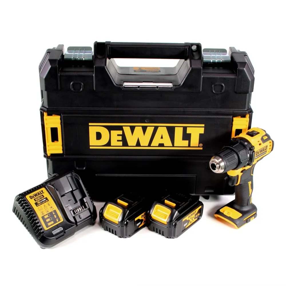 Akumulatorowa wiertarko-wkrętarka DeWalt DCD 708 M2T 18 V Li-Ion bezszczotkowa w skrzynce TSTAK + 2 x akumulator 4,0 Ah +...