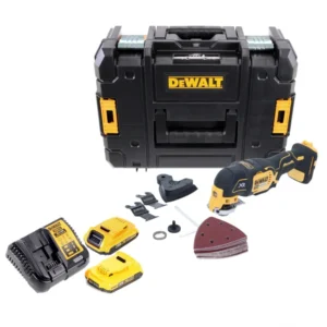 Akumulatorowe oscylacyjne narzędzie wielofunkcyjne DeWalt DCS 355 D2 18 V bezszczotkowe + 2x akumulator 2,0 Ah + ładowarka...