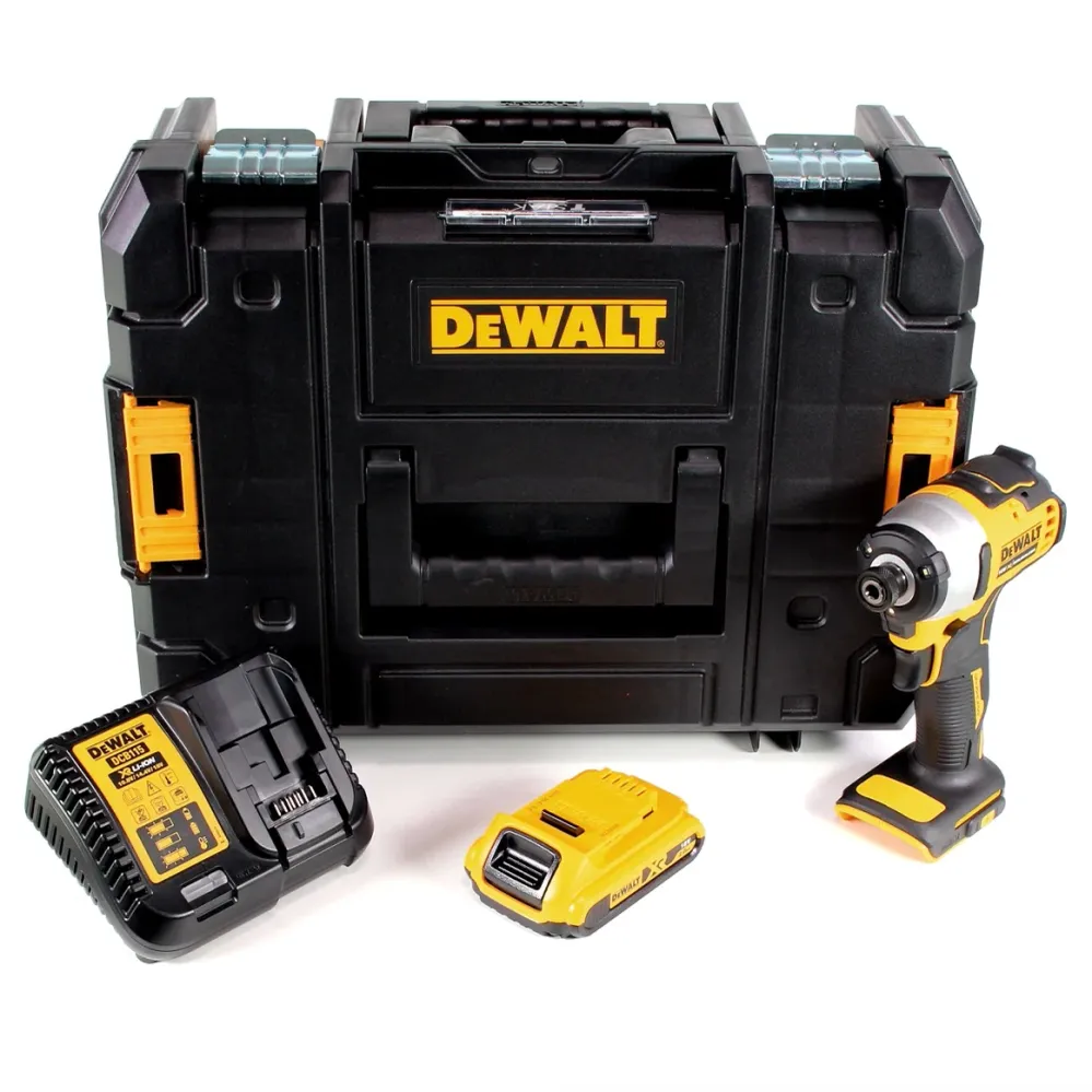Akumulatorowy klucz udarowy DeWalt DCF 809 D1T 18 V bezszczotkowy Li-Ion w pudełku T-STAK + 1 akumulator 2,0 Ah + ładowarka