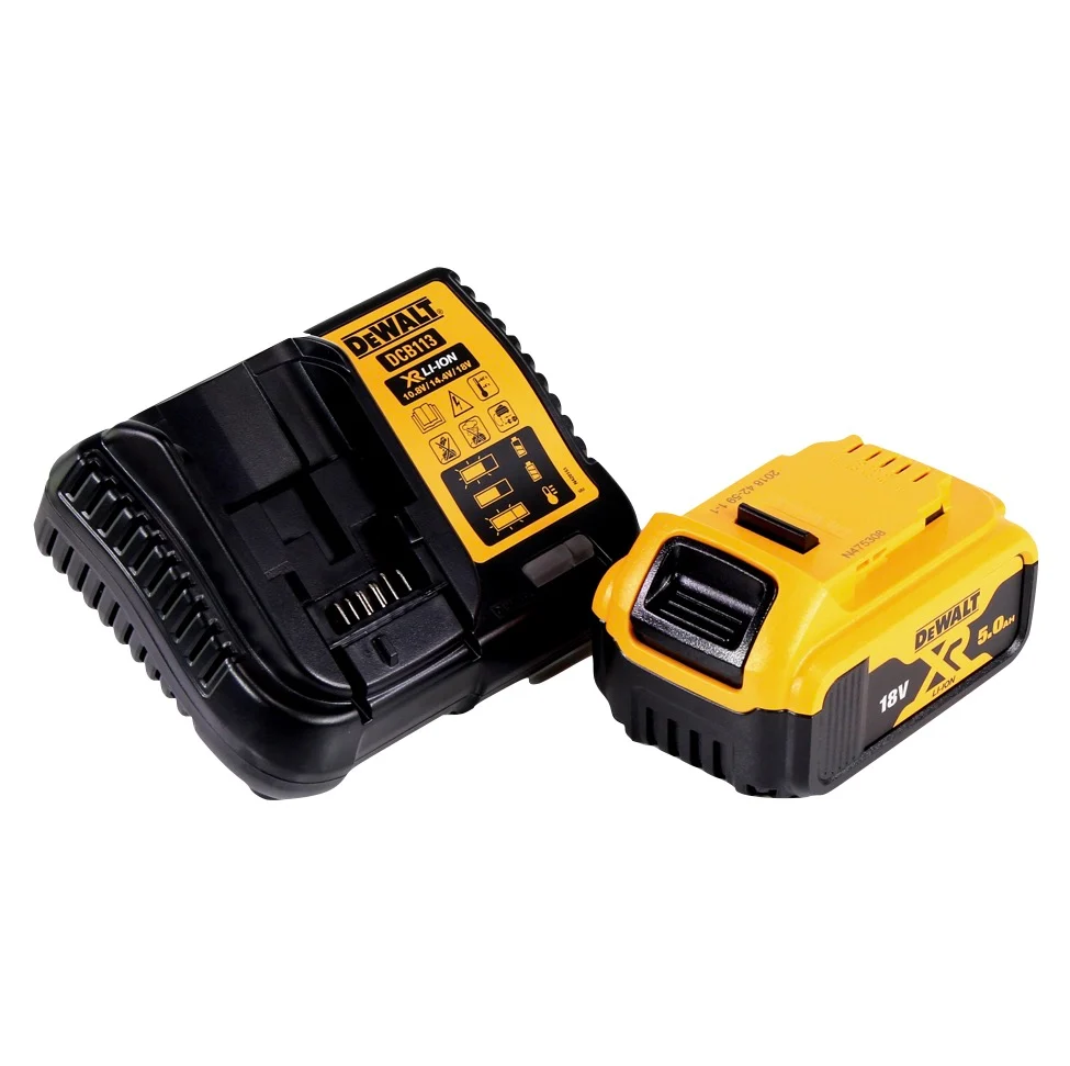 Akumulatorowy klucz udarowy DeWalt DCF 850 P1 18 V 205 Nm 1/4" bezszczotkowy + 1x akumulator 5,0 Ah + ładowarka + TSTAK