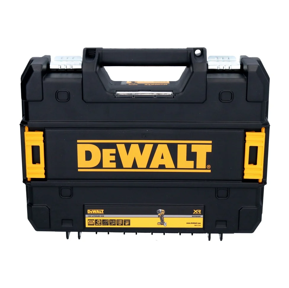 Akumulatorowy klucz udarowy DeWalt DCF 850 D2 18 V 205 Nm 1/4" bezszczotkowy - 2x akumulator 2,0 Ah + ładowarka + TSTAK