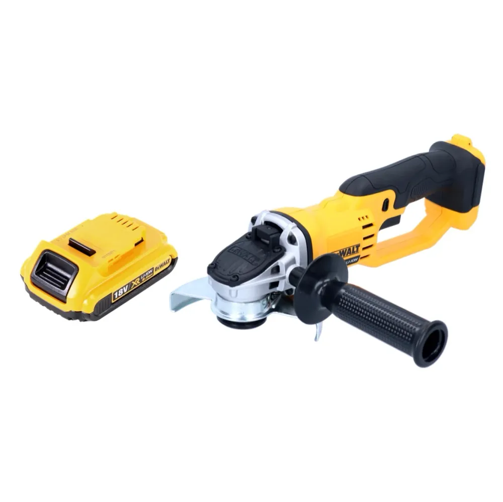 DeWalt DCG 412 akumulatorowa szlifierka kątowa 18V 125mm solo + 1x akumulator 2.0Ah - bez ładowarki