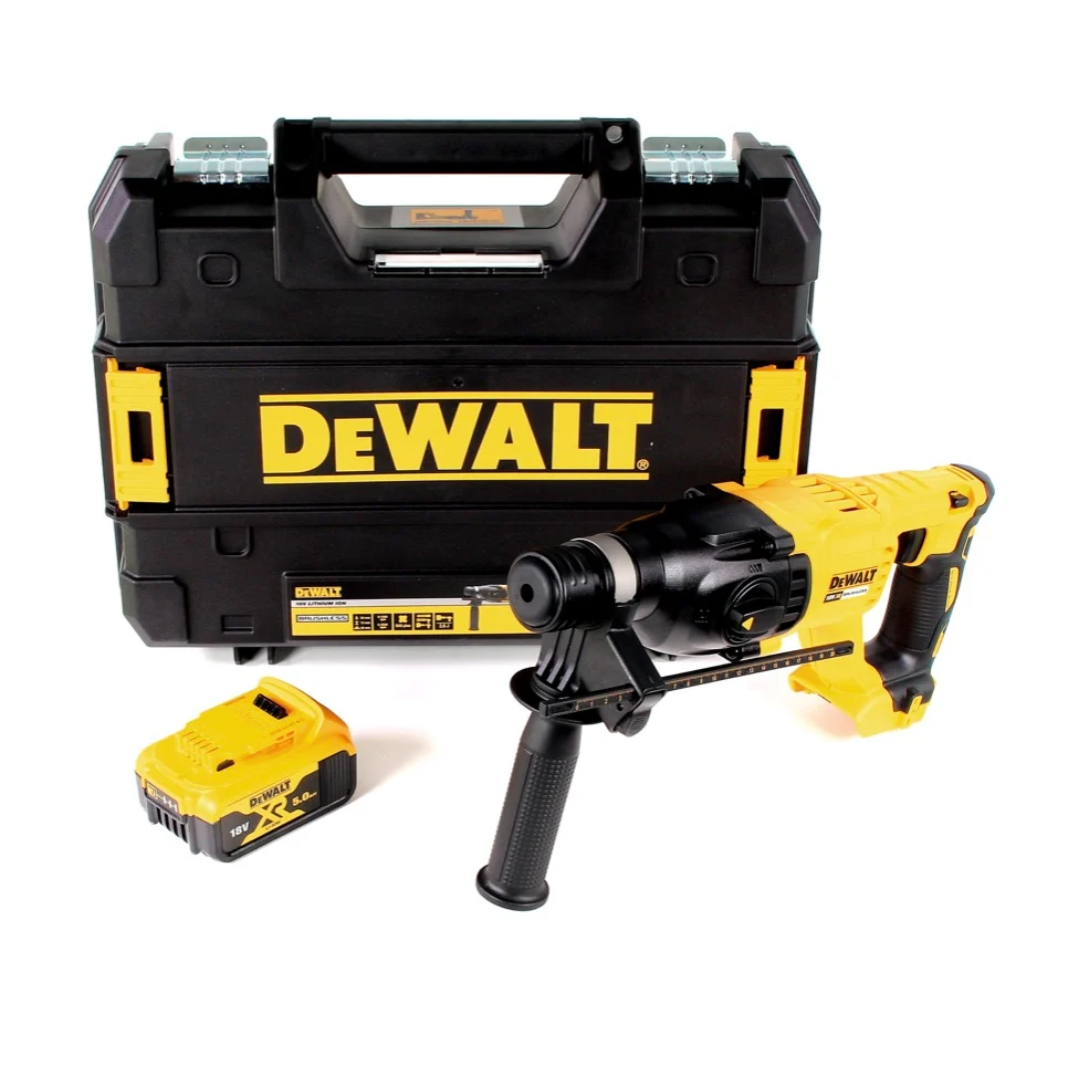 DeWalt DCH 133 NT Akumulatorowy młot udarowo-obrotowy 18V 2.6J SDS plus Brushless + 1x akumulator 5.0Ah + TSTAK - bez łado...