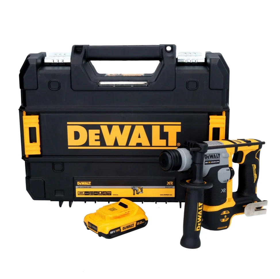 DeWalt DCH 172 akumulatorowa wiertarko-wkrętarka udarowa 18 V 16 mm 1,4 dżula SDS plus Brushless + 1x akumulator 2,0 Ah +...
