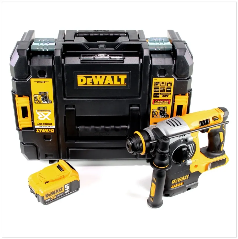 DeWalt DCH 273 NT Akumulatorowy młot udarowo-obrotowy 18V 2.1J SDS-Plus Brushless + 1x akumulator 5.0Ah + TSTAK - bez łado...