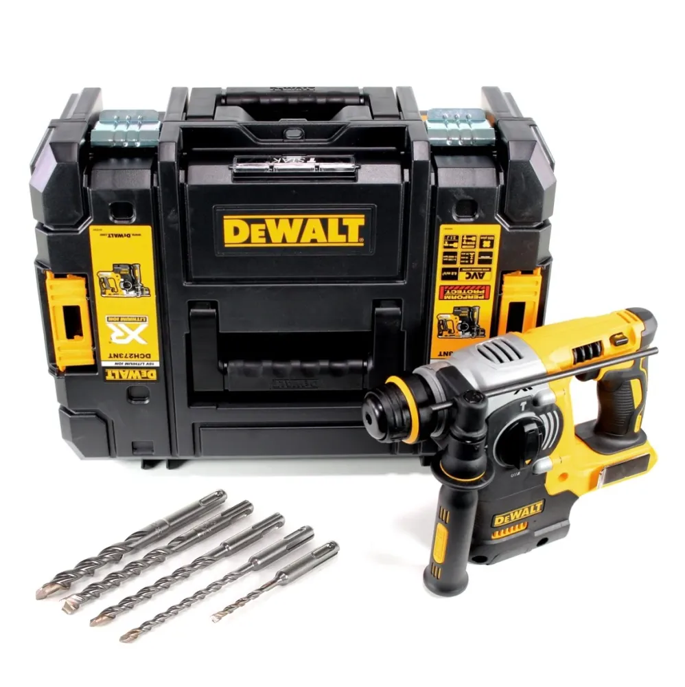DeWalt DCH 273 NT Akumulatorowy młot udarowo-obrotowy 18V 2,1J SDS-Plus bezszczotkowy + TSTAK + 5 wierteł udarowych - bez...