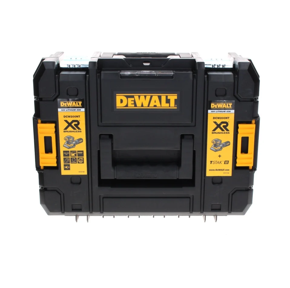 DeWalt DCW 200 M1 akumulatorowa szlifierka wibracyjna 18 V 108x115 mm + 1x akumulator 4,0 Ah + ładowarka + TSTAK
