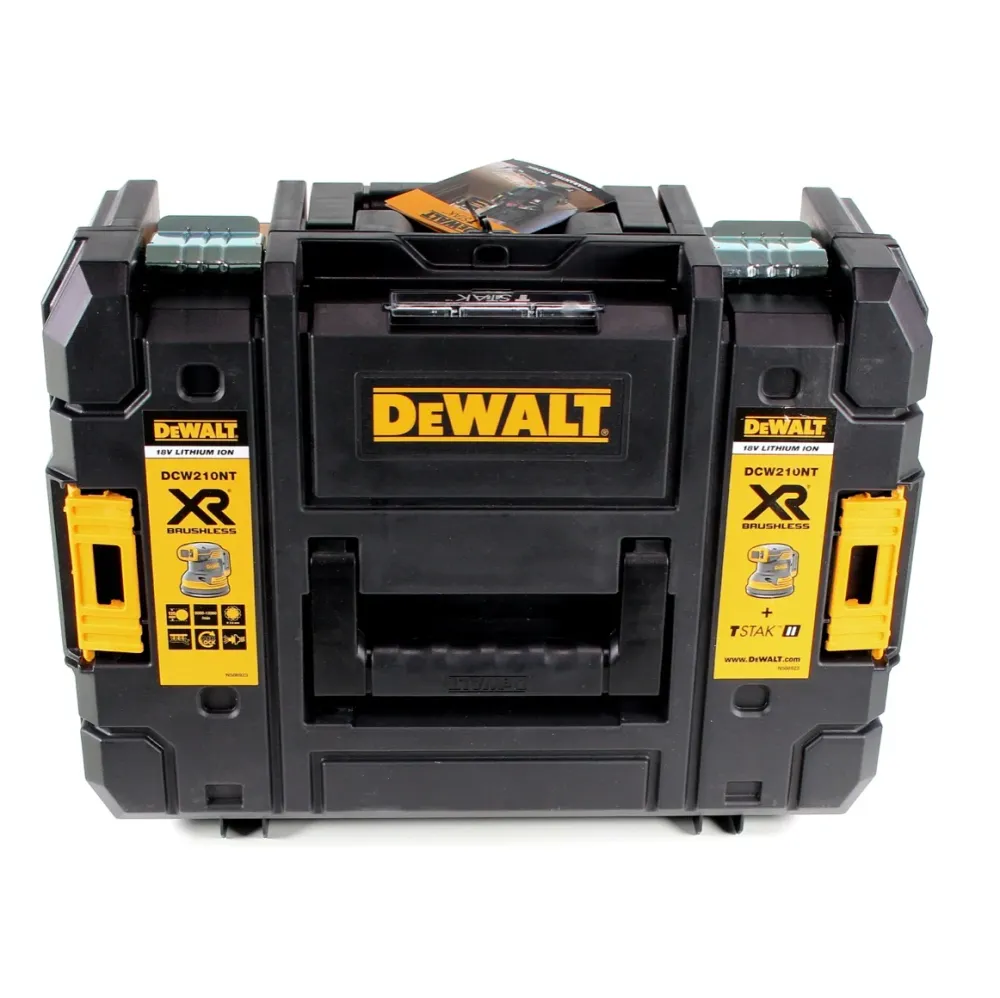 DeWalt DCW 210 NT akumulatorowa szlifierka oscylacyjna bezszczotkowa 18 V 12 000 obr/min 125 mm + 1x akumulator 4,0 Ah w T...