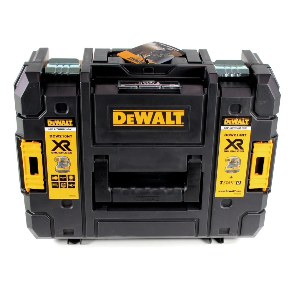 DeWalt DCW 210 M2 akumulatorowa szlifierka oscylacyjna bezszczotkowa 18V 12.000 obr/min 125mm + 2x akumulatory 4,0 Ah + 1x...