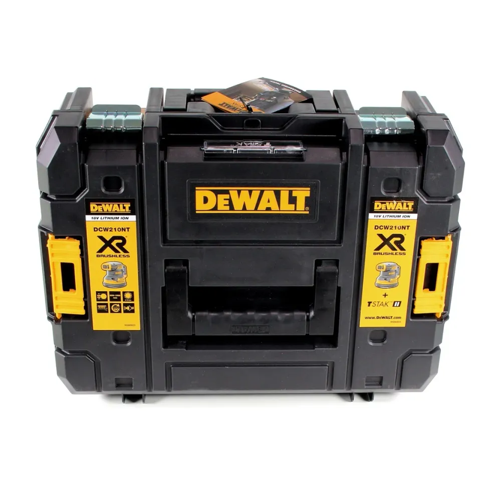 DeWalt DCW 210 P2 akumulatorowa szlifierka oscylacyjna bezszczotkowa 18 V 12 000 obr/min 125 mm + 2x akumulatory 5,0 Ah +...