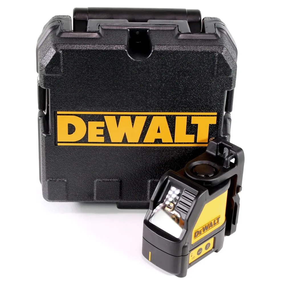Laser krzyżowy DeWalt DW 088 K z trybem impulsowym czerwony