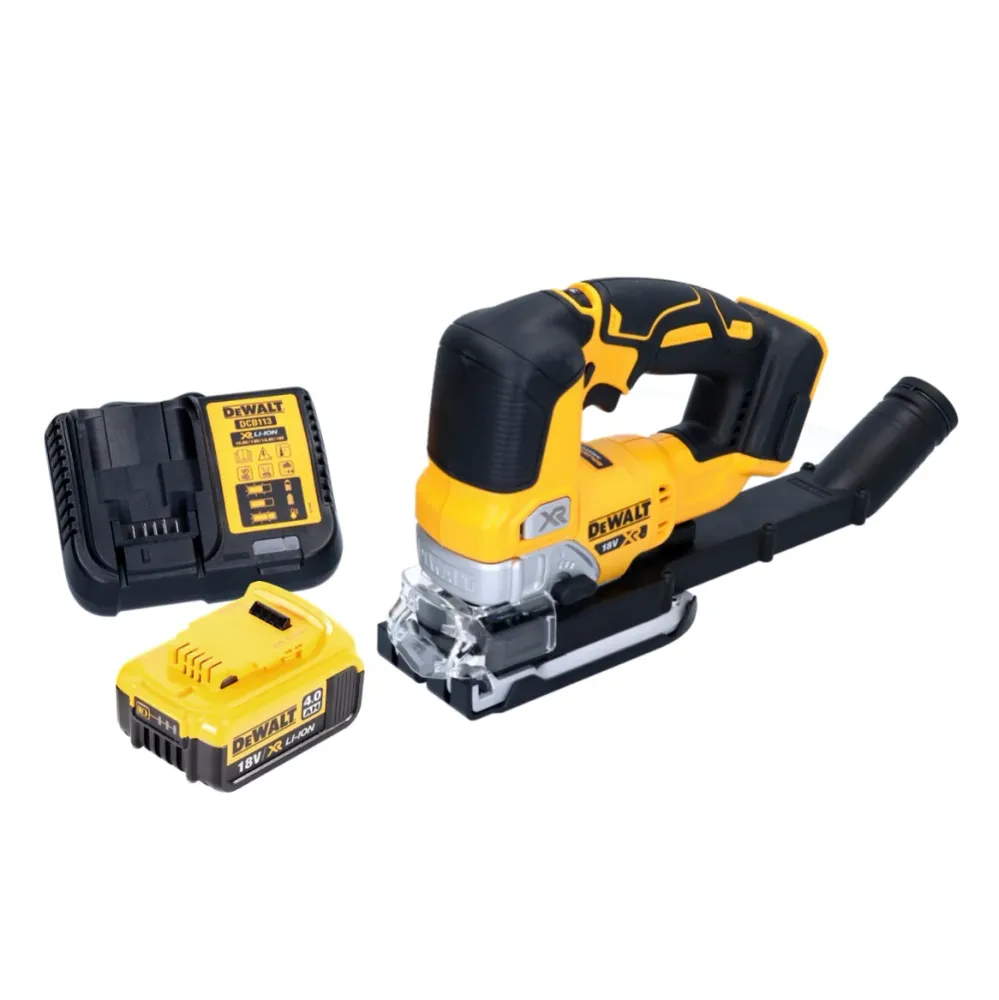 Wyrzynarka akumulatorowa DeWalt DCS 334 M1 18 V bezszczotkowa + 1x akumulator 4,0 Ah + ładowarka