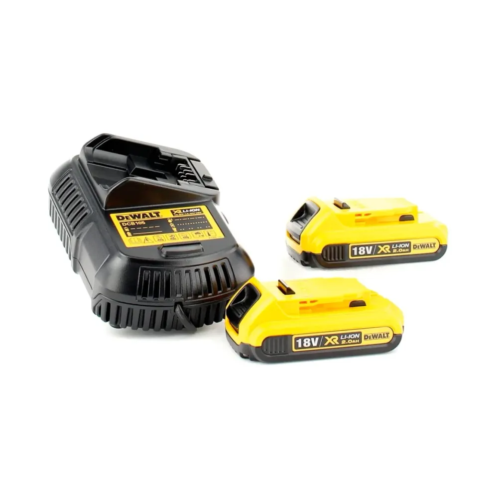 Wyrzynarka akumulatorowa DeWalt DCS 335 D2 18V + 2x akumulatory 2,0 Ah + 1x szybka ładowarka w zestawie TSTAK