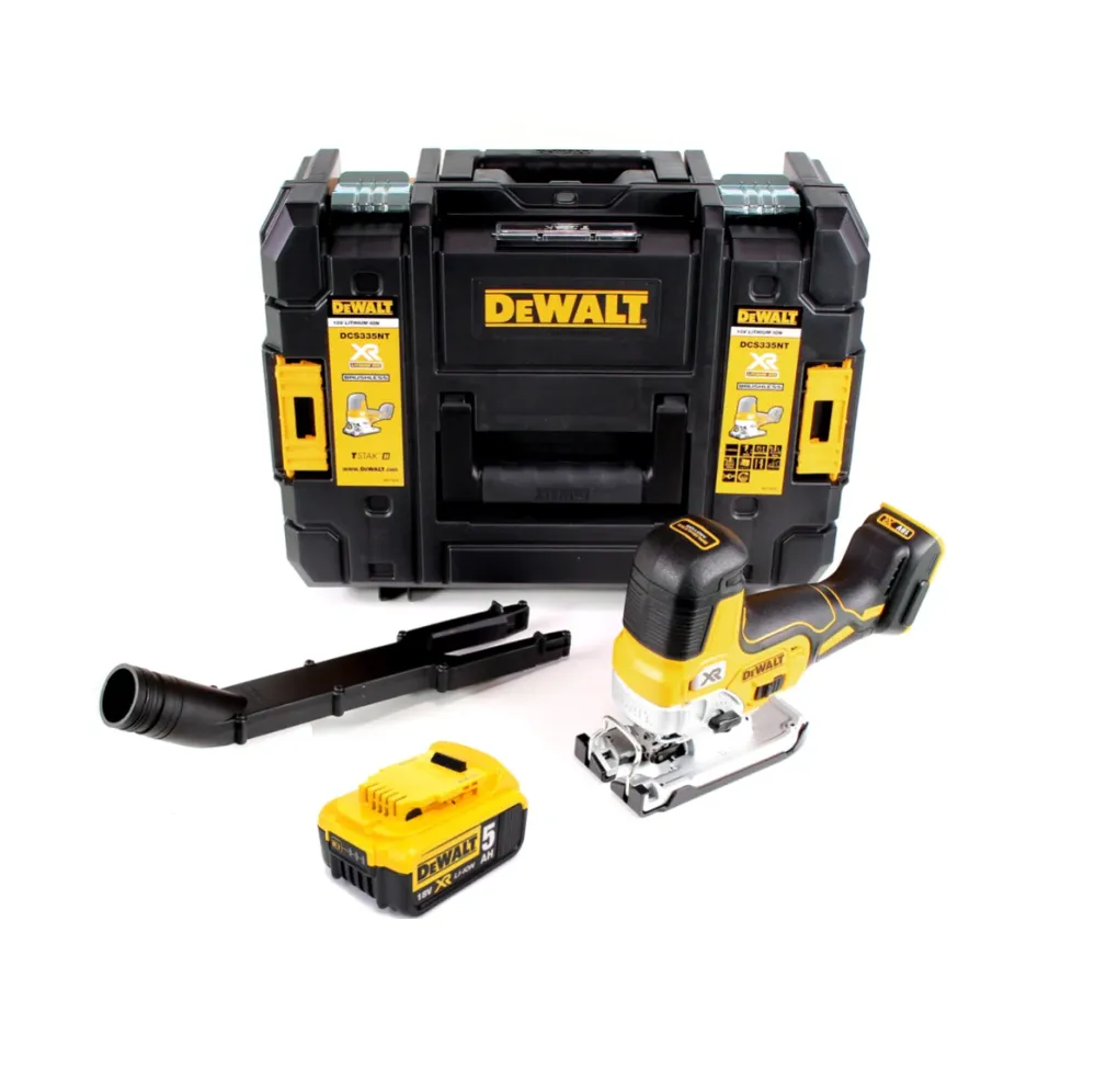 Wyrzynarka akumulatorowa DeWalt DCS 335 NT 18V + 1x akumulator 5,0 Ah w TSTAK - bez ładowarki