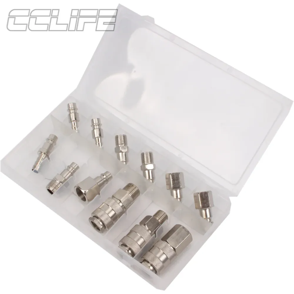 Euro Air Line Hose Quick Coupler Connector Adapter 12 szt.