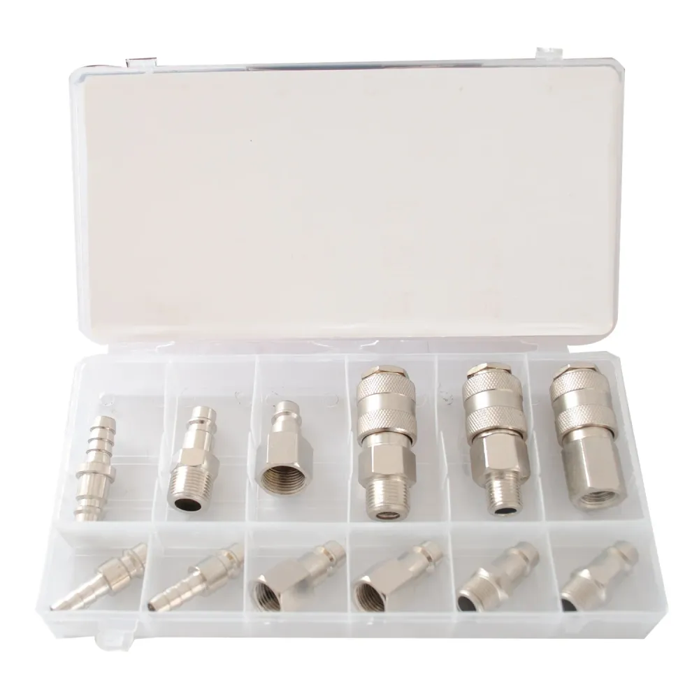Euro Air Line Hose Quick Coupler Connector Adapter 12 szt.