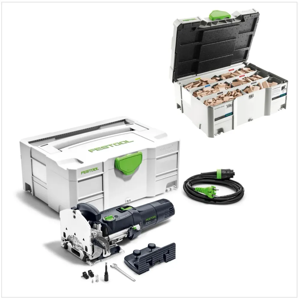 Festool DF 500 Q-Plus frez do kołków Domino 420W 28mm w systainerze ( 494847 ) + zestaw Domino ( 498899 )