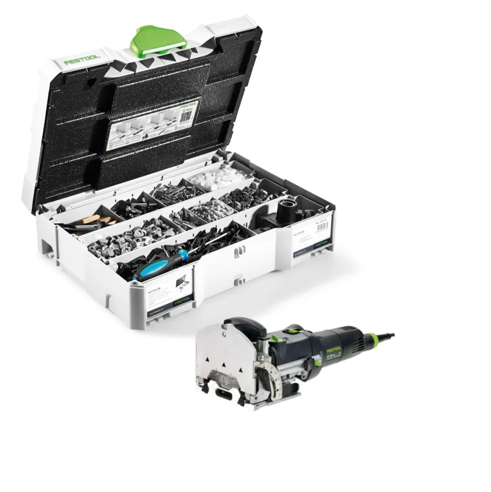 Festool DF 500 Q-Plus frez do kołków Domino 420W 28mm w systainerze ( 494847 ) + zestaw złączy Domino KV-SYS D8