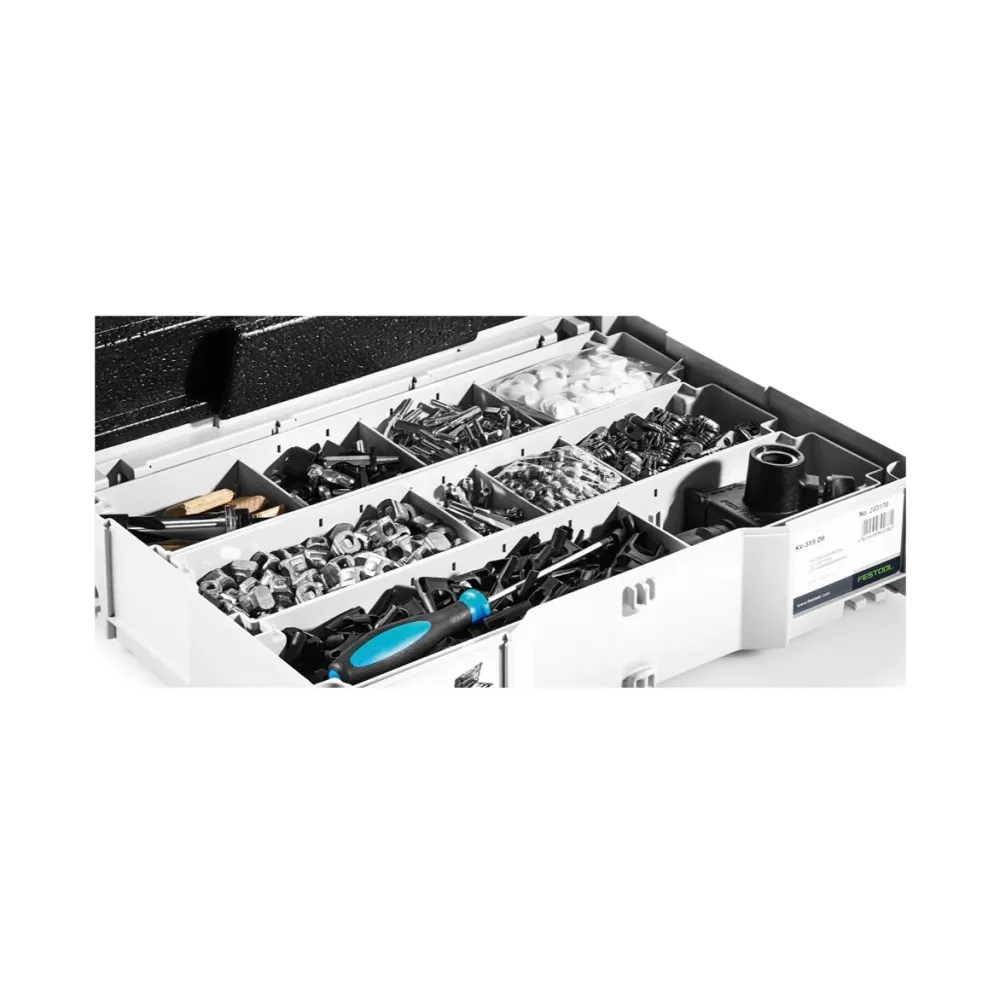 Festool DF 500 Q-Plus frez do kołków Domino 420W 28mm w systainerze ( 494847 ) + zestaw złączy Domino KV-SYS D8