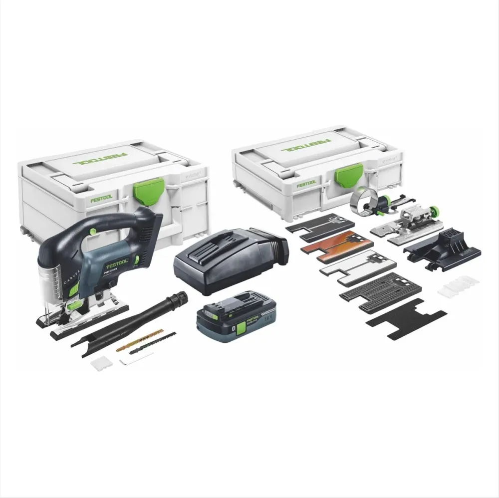 Festool CARVEX PSBC 420 HPC 4,0 EBI-Set akumulatorowa wyrzynarka wahadłowa 18 V ( 576536 ) 120 mm bezszczotkowa + 1x akumu...