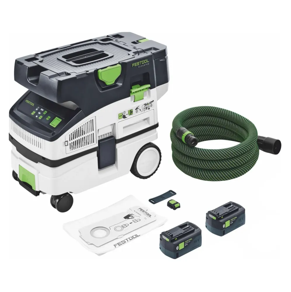 Festool CTLC MINI I-Basic akumulatorowy odkurzacz mobilny 36 V ( 2x 18 V ) klasa pyłu L + 2x akumulator 5,0 Ah - bez ładow...