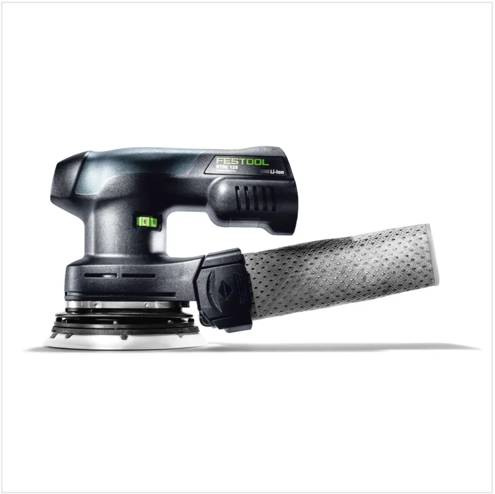 Festool ETSC 125 akumulatorowa szlifierka oscylacyjna bezszczotkowa 18V 125mm + 1x zasilacz sieciowy ACA 220-240/18V Ergo...