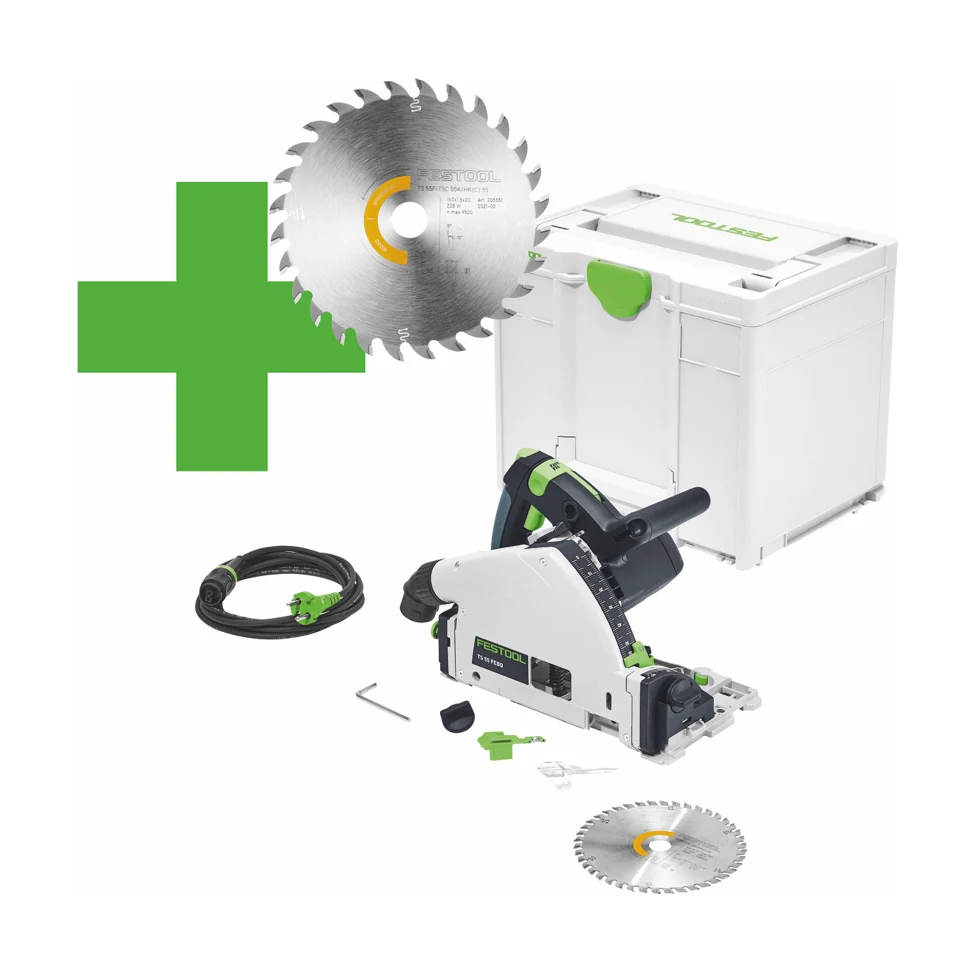 Festool TS 55 F Master Edition 2021 pilarka wgłębna 1200 W 160 mm ( 577035 ) + tarcza pilarska + Systainer