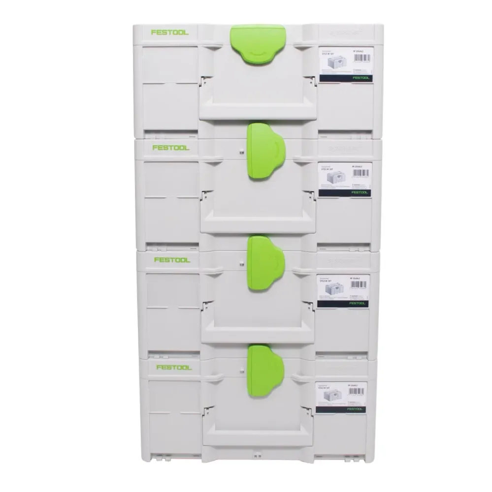 Festool Systainer Set 4x SYS3 M 187 ( 4x 204842 ) 15,9 litra 396x296x187mm Walizka narzędziowa z możliwością połączenia