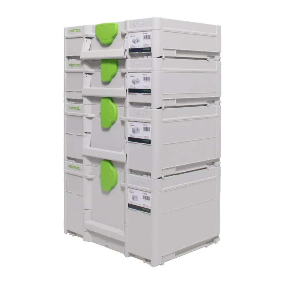 Festool Systainer Set SYS3 M 237 ( 204843 ) + SYS3 M 112 ( 204840 ) + SYS3 M 137 ( 204841 ) + SYS3 M 187 ( 204842 ) Walizk...