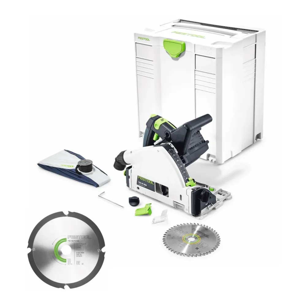 Festool TSC 55 Li REB akumulatorowa pilarka wgłębna 36V ( 2x18V ) ( 201395 ) 160 mm solo bezszczotkowa w systainerze + tar...
