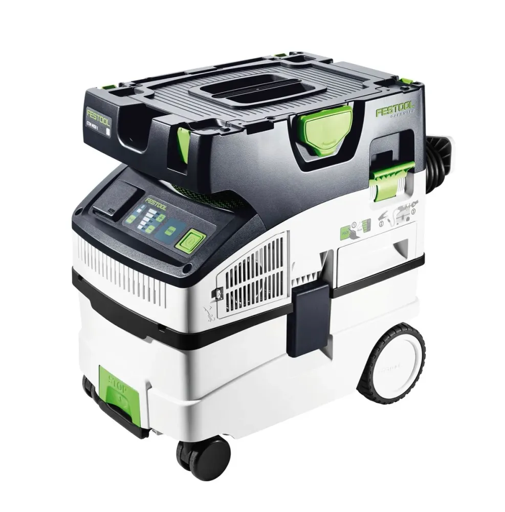 Odkurzacz mobilny Festool CTM MIDI I CLEANTEC ( 574822 ) zestaw z 1x filtrem mokrym i 5x workiem filtracyjnym