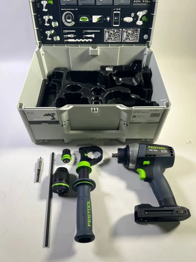 Festool TDC 18/4 I-Basic akumulatorowa wiertarko-wkrętarka 18 V 75 Nm ( 575601 ) bezszczotkowa + Systainer - bez akumulato...